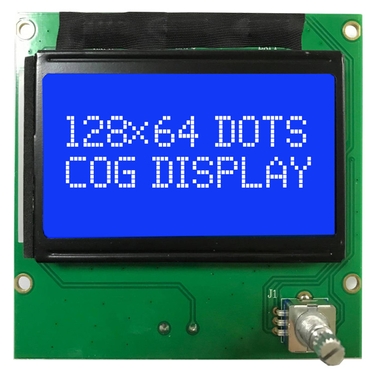 3.2 '' STN透過型ネガティブモノクロLCDは青色の背景でグラフィックを表示します