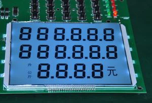 ガソリンスタンド用デジタルセグメントLCD
